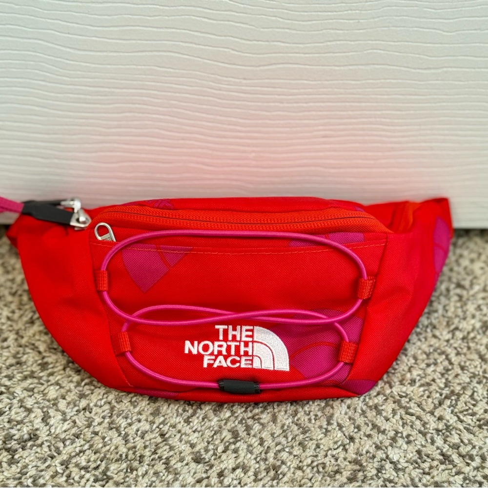 The North Face red and pink waist pack